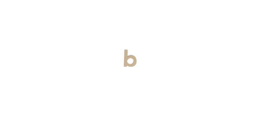 Petite lettre kraft b 8,5cm - Kraft