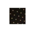 Papier cadeau Alliance, largeur 70 cm - Rouleau de 50 m, Etoiles or - Noir