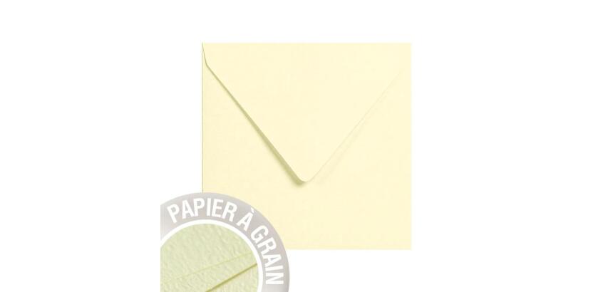 Paquet de 5 enveloppes Grain de Pollen 140x140mm 120g/m²