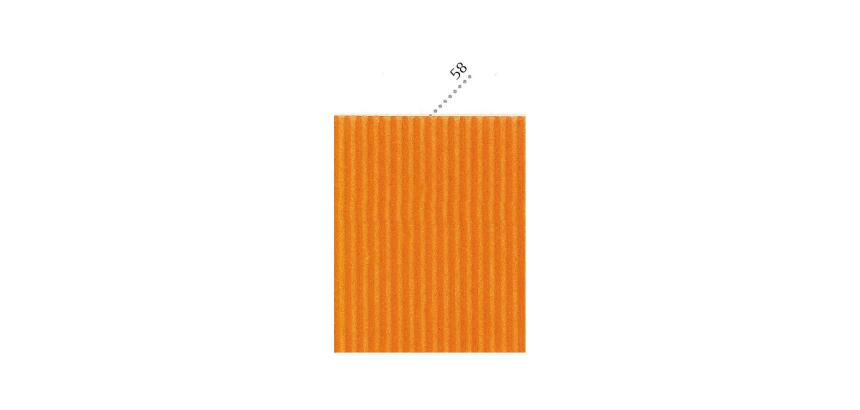 CARTON ONDULÉ, Étui de 10 feuilles mini cannelure 230g/m2 au format 50x70cm