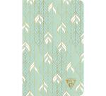 Carnet piqûre textile Neo Deco Collection Printemps-Été 11x17cm 96 pages ligné motifs assortis papier ivoire 90g - Assortis