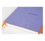 Rhodiarama Meeting A5+ 160 pages microperforé papier blanc 90g avec élastique + porte-stylo - Iris