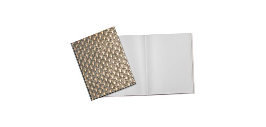 Guestbook 100 pages gold edge Neo Deco