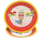 10 Assiettes en carton rondes, 23 cm