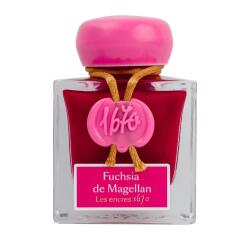 Encre 1670 à paillettes dorées 50ml - Fuchsia de Magellan