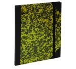 Carnet Marbre 220x170, 192 pages lignées - Kaki