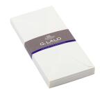 25 enveloppes DL (110x220mm) Vergé de France doublées gommées