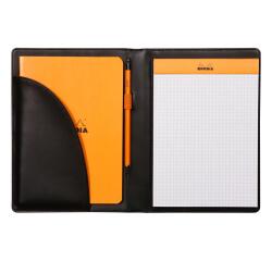 Rhodiarama livret porte-bloc N°16 pour bloc ou carnet format A5 - Noir