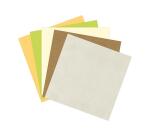 PAPIER UNI, Pochette de 5 feuilles 210g/m2 au format 30.5x30.5cm - Assortiment