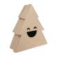 Boîte sapin sourire M - Kraft