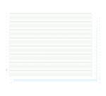 "1000 feuilles de listing autocopiant zoné vert/bleu 380x11"" 2plis Bandes Caroll Non Détachables" - Vert