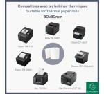 Papel térmico Exacompta 80 x Ø 80 x 12 mm x 72m 48 g 43706SE 1 copia SBPA