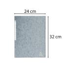 Chemise à élastiques Maxi capacity carte lustrée 425gm2 - A4 - Gris