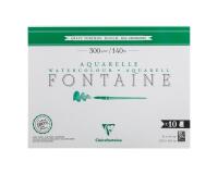 Fontaine bloc collé 1 côté 10F 31x41cm 300g grain torchon