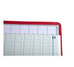 Piqûre 270X375 15 colonnes 80 pages foliotées avec paresseuse - Couleurs assorties