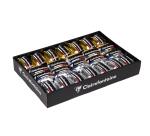 Plateau de 24 oeufs métallisés 10mx7mm, Or & argent - Or et argent