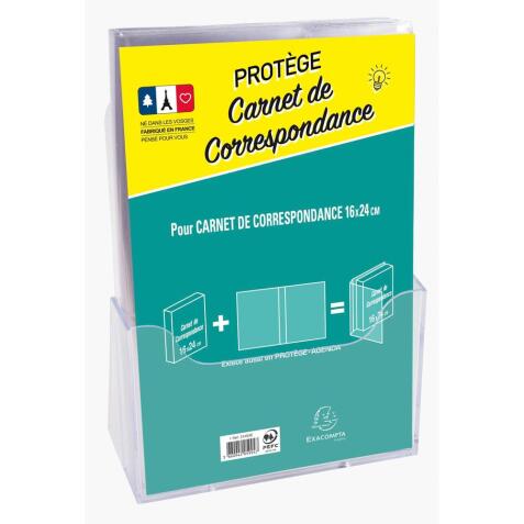 Protège carnet de correspondance - Couleurs assorties