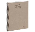 Agenda de bureau Horizons 20S Visuel Spiralé Carte Napura 15x21 cm Semainier Janvier à décembre 2026 - Couleurs assorties