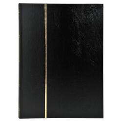 Album de timbres simili-cuir 32 pages noires - 22,5x30,5 cm