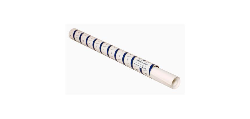 Simili Japon rouleau en tube 1,3x10m 250g - Blanc