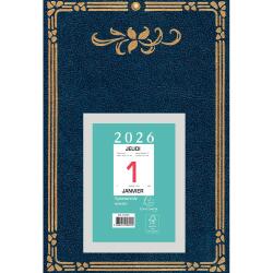 Bloc éphéméride neutre Skytos (9,8 x 13,4 cm) support plaque imprimée 14 ,5 x 21,5 cm 2026 - Visuels assortis