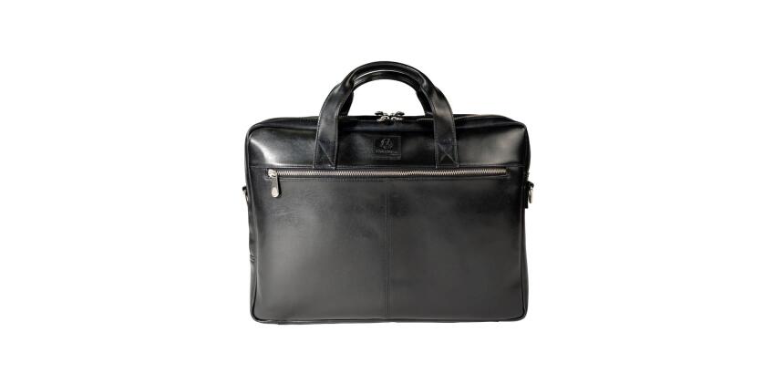 Maletín para portátil 15,6" doble compartimento Exactive® piel Negra