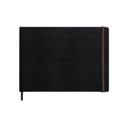 Rhodia Touch Mixed Media Book, papier Paint'On extra-blanc 250g - A4 paysage, 40 pages - Noir