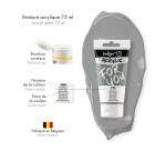 Darwi For You tube de peinture acrylique 75 ml - Gris neutre