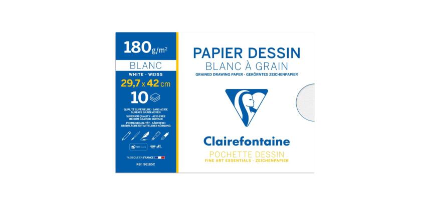 Papier dessin 'Blanc à Grain', 297 x 420 mm