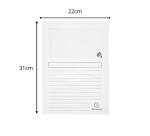 Paquet de 100 chemises à fenêtre SUPER 160g/m2 - 22x31cm