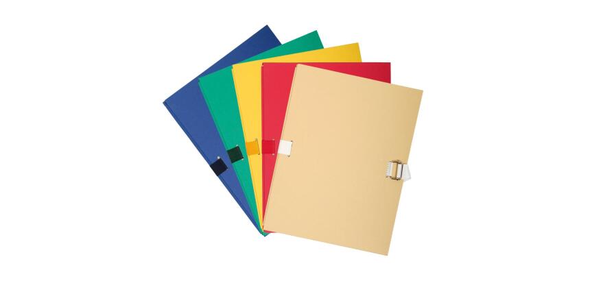 Chemise dos extensible papier 24x32cm - filmée par 5