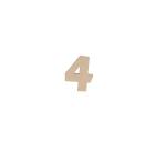 Chiffre 4 kraft 20cm - Kraft