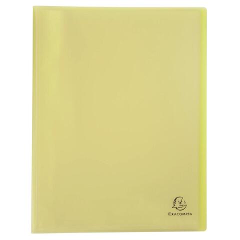 Carpetas de fundas polipropileno Chromaline Pastel semi-rígido 5/10º - (Vistas: 80 Fundas: 40) - 24x32 cm para A4 - Amarillo