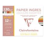Ingres Pastel pochette 12F 24x32cm 130g - Assortiment pastel