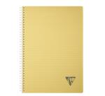 Cahier reliure intégrale Linicolor ESSENCE A4 100 pages grands carreaux couverture plastique polypropyène rainuré - Assortis