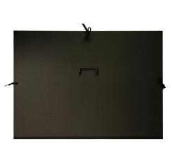Carton à dessin Kraft 3 cordons 78x118cm avec poignée - Noir