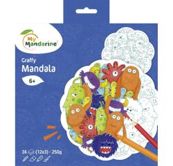 Graffy Mandala, Pêle Mêle Monstres - Bleu