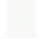 "2000 feuilles de listing zoné vert 240x11"" 1pli Bandes Caroll Non Détachables 60g" - Vert