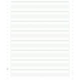 "2000 feuilles de listing zoné vert 240x11"" 1pli Bandes Caroll Non Détachables 60g" - Vert