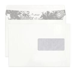 Boite de 500 enveloppes Forever Blanches 100% recyclé C5-162x229mm - Auto-Adhésives - 80g/m2 - Fenêtre Papier Cristal 45x100 (position 62/20) - Blanc
