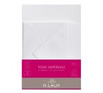 Ensemble Toile Impériale 10 feuilles A5 et 5 enveloppes C6 - Blanc