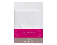 Ensemble Toile Impériale 10 feuilles A5 et 5 enveloppes C6 - Blanc