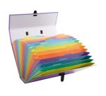 Fächermappe mit Griff, 18 Fächer, Aquarel