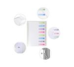 Trieur polypropylène 3 rabats Chromaline 8 compartiments