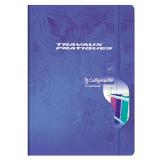 Cahier Travaux Pratiques piqué 7000 A4 144 pages grands carreaux 70 g + uni 90 g - Assortis