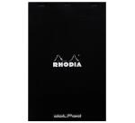 dotPad - bloc agrafé Rhodia N°19 21x31,8 cm dot 80 feuillets 80g - Noir