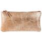 KLEO-PATHRA CUIR Trousse plate 22x11 cm Argent