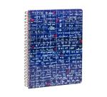 Le Mur des Je t'aime, Carnet reliure intégrale A5 14,8x21 cm, 120 pages, ligné, 3 intercalaires avec 6 poches