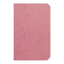 Cahier piqué Age Bag 9x14 cm 96 pages ligné - Rose antique