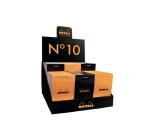Blocs agrafés Rhodia O&B N°10 5,2x7,5 cm 80 feuillets ligné 80g en présentoir de 60 pièces - Assortis